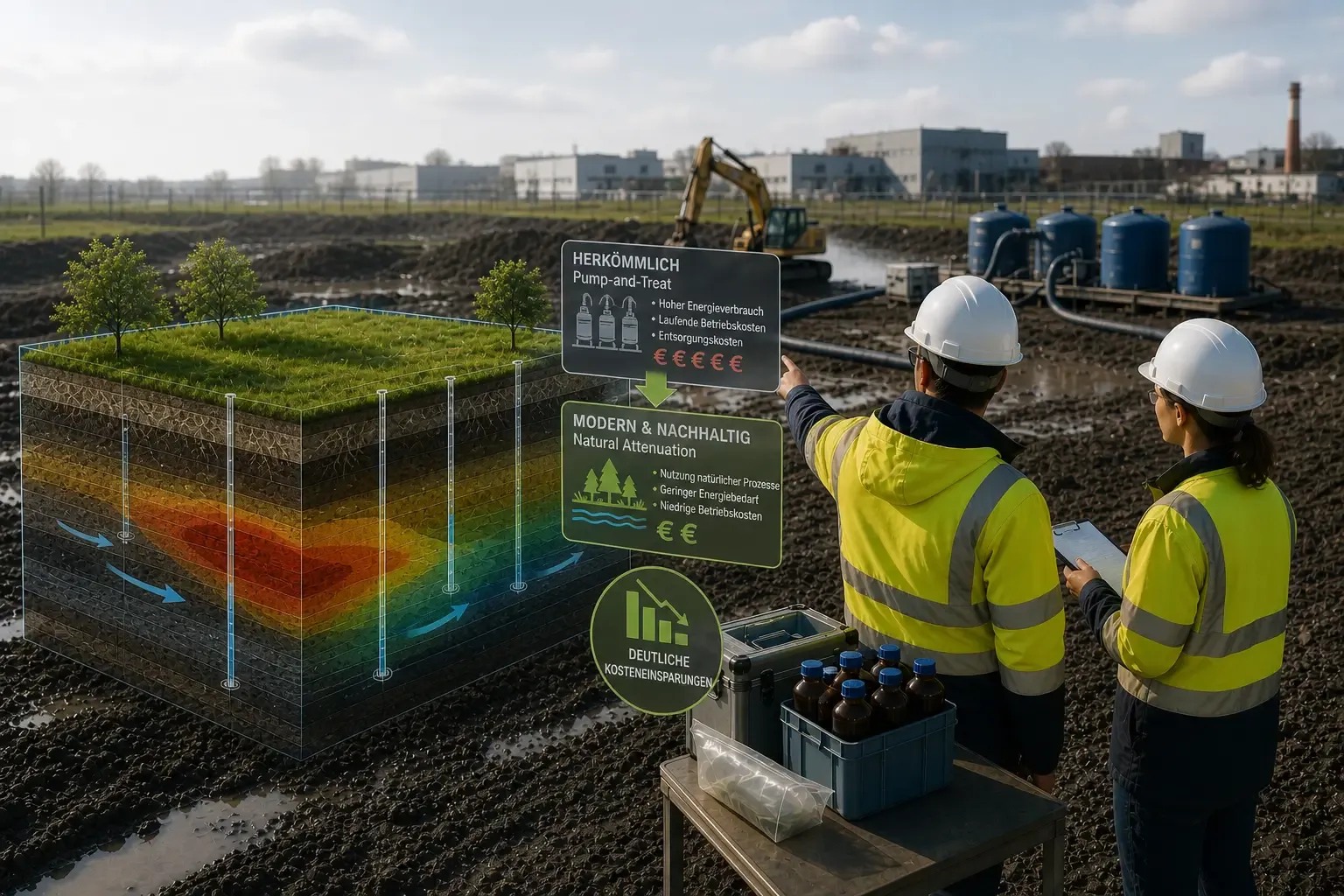 Sanierungsanlage zur Behandlung kontaminierter Standorte